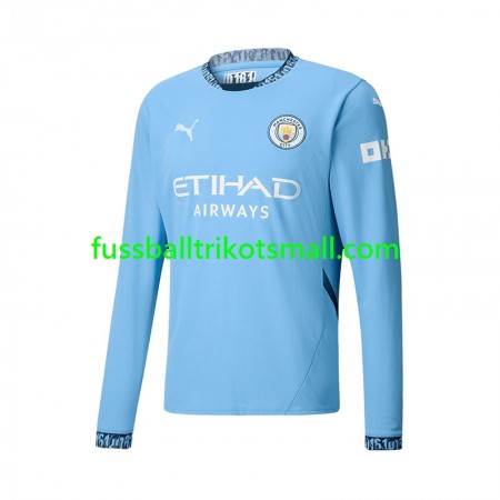 Fußballtrikots Manchester City 2024-2025 Langarm Heimtrikotsatz kaufen